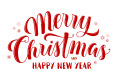 Merry Christmas and Happy New Year Snowflakes