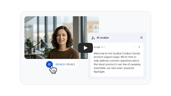 A script is given to an AI Avatar to speak