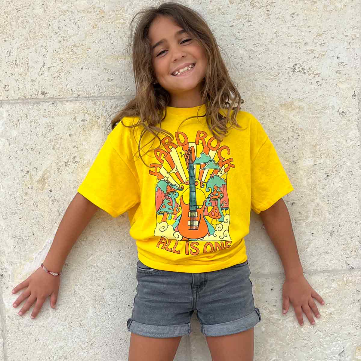 Youth Fit Sunflower Festival Tee with in Yellow image number 3