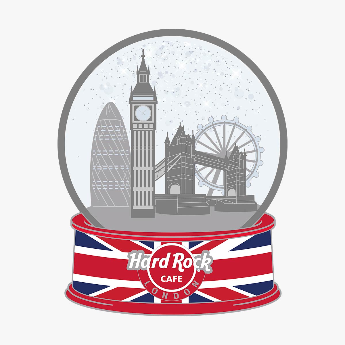 Limited Edition London Snow Globe Pin image number 1