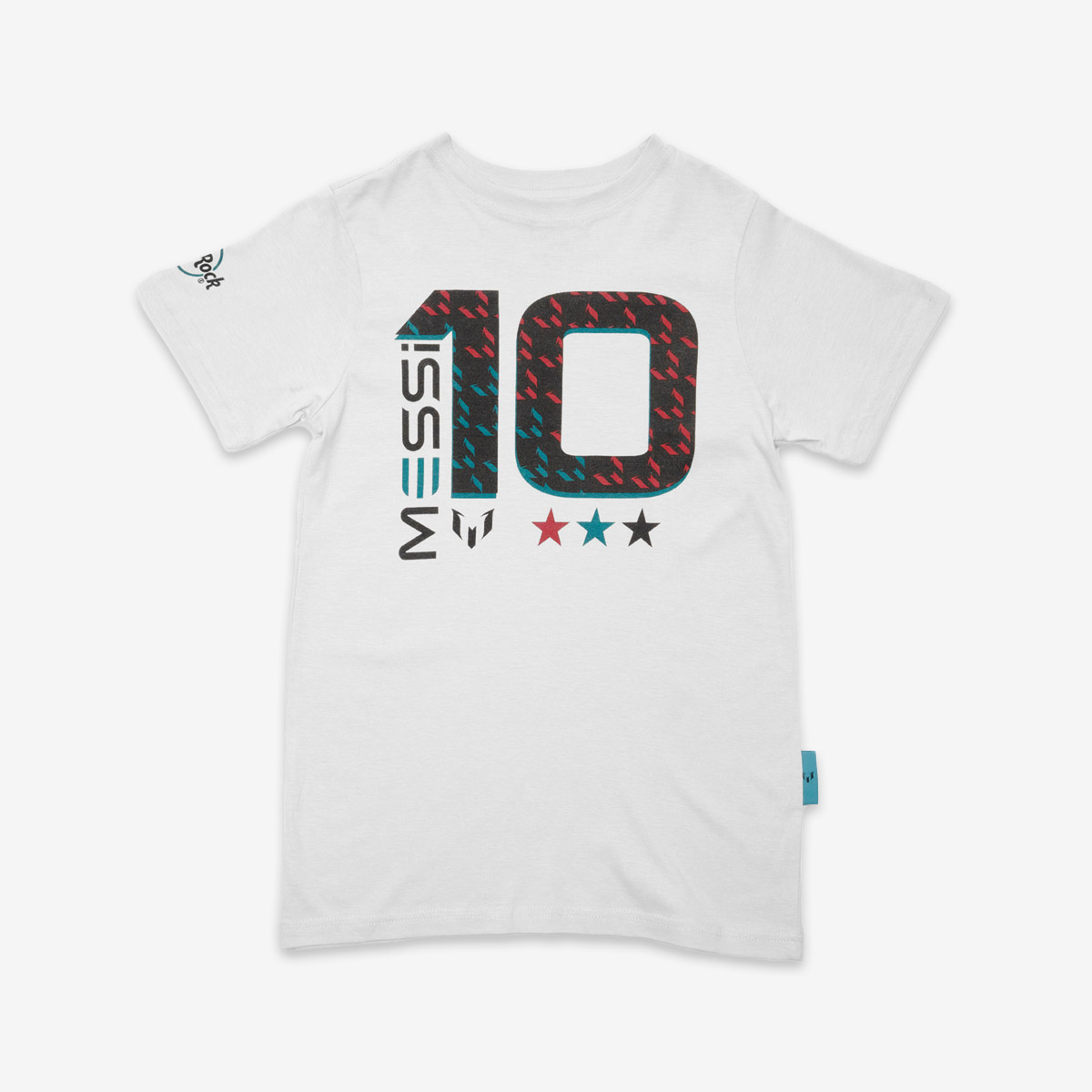 Youth Fit Messi x Hard Rock 10 Tee in Silver image number 1