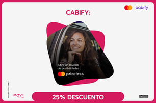 Viaja con Cabify con 25%Off