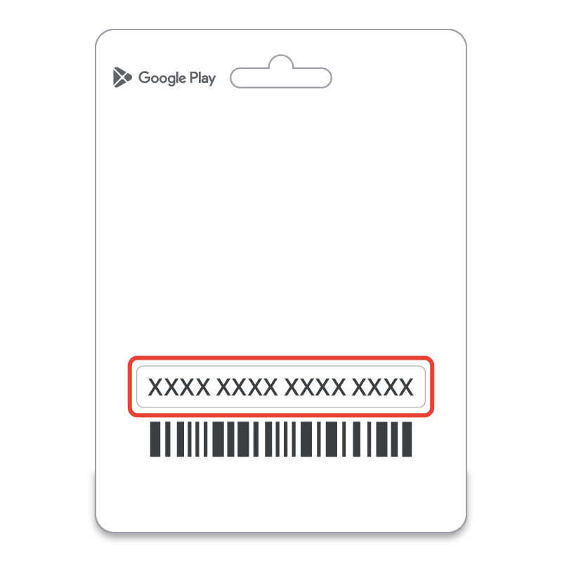Google Play gift card code
