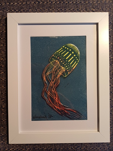 [PR/04824] Qualle 1 Linolschnitt 