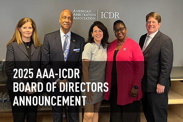 2025 AAA-ICDR Board of Directors Announcement